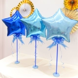 Пентагон звездный алюминиевый фильм о воздушном шарическом столе плавает детка -year -sold 100 -дневная вечеринка по случаю дня рождения банкетный стол