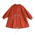 Suji Ange văn học retro Nhật Bản kích thước lớn áo khoác 2018 mùa thu mới lỏng trùm đầu áo gió nữ phần dài áo khoác dạ nữ ngắn Trench Coat