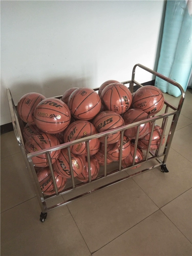 Баскетбольная тележка для детского сада из нержавеющей стали, мяч, корзина для хранения