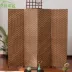 Vách ngăn phòng khách hiện đại tối giản Đơn giản gấp màn hình hiên nhà Trung Quốc phong cách gỗ rắn di động màn hình gấp khách sạn - Màn hình / Cửa sổ tấm bình phong bằng vải Màn hình / Cửa sổ