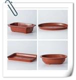 Прямоугольный пластиковый цветочный горшок