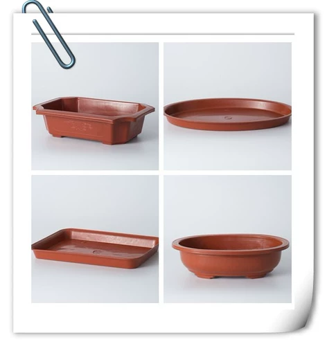 Прямоугольный пластиковый цветочный горшок