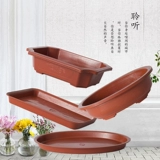 Прямоугольный пластиковый цветочный горшок