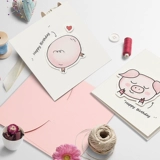 Мультяшная открытка подходит для мужчин и женщин, подарочная коробка для друга, подарок на день рождения