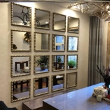 Европейское стиль декоративное зеркальное зеркало ресторан стена стена висящий зеркало творческое крыльцо гостиная Комбинированная зеркало фон легкий роскошные блюда