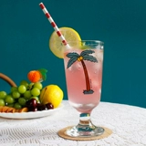 Южная Корея Oohlala Retro высокий стеклянная чашка для молока чашка молока в ин и в ветровой сок холодный напиток чашка молока коктейль чашка