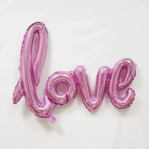 Алюминиевый фильм Connective Love Balloon Ball Ball Balloon Ball Ball Wedding Wedding Brais Baid Baid День рождения декоративный воздушный шар