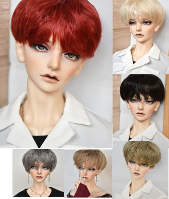 taobao agent BJD Doll Wig SD 346 points Uncle, male and female baby Yiyi short hair tin foil rolling fake hair high temperature silk