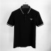 Bird Factory DH Men 2018 Mùa hè Mới Bee Áo thêu Lapel POLO Áo sơ mi nam ngắn tay Paul Áo đen - Polo store t shirt Polo