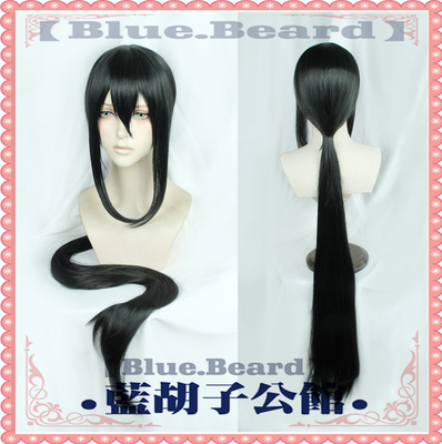 taobao agent [Blue beard] COS wig FGO Yanqing Shinjuku's Assassin Little Copy Black 130cm