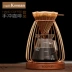 Koonan Kana tay đứng cà phê Bird tổ yến lọc cà phê cốc giữ cơ sở gỗ rắn cơ miệng tốt đặt nồi - Cà phê