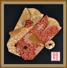 Чехол для бутылки 盛唐汉衣 新中式古典仿丝织锦酒瓶套 红酒套