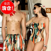 Ôm bạn vào vòng tay - Cặp đôi áo tắm mùa xuân nóng bỏng của Hàn Quốc ống quần tam giác - Vài đồ bơi