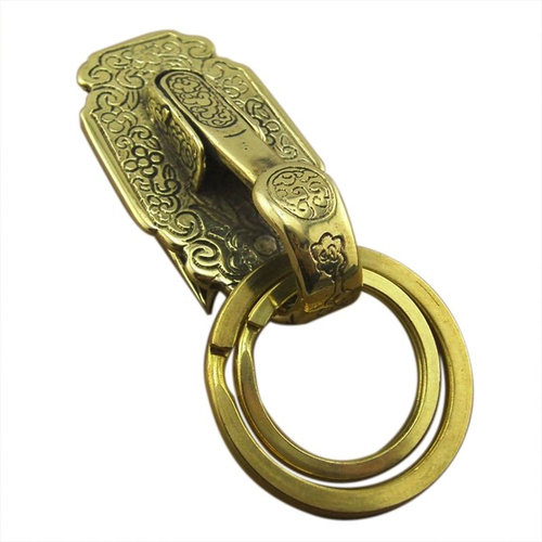 Латунный ретро брелок, медный ремень, ностальгия