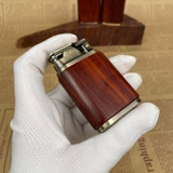 Ретро механическая зажигалка с шестернями из розового дерева на керосине, сумка для техники