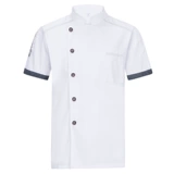 Костюм шеф -повара отеля мужчина с коротким рукавами, дышащая одежда шеф -повара Западный ресторан, кухонная одежда, рабочая одежда, рабочая одежда, женская длинные рукава
