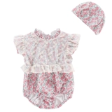 Брендовый детский купальник, кружевной наряд маленькой принцессы, цветочный принт