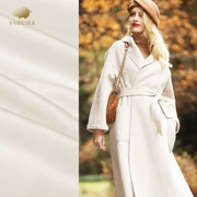 trắng mặt vải vải cashmere mùa thu và mùa đông áo khoác áo khoác len vải vải mềm và thoải mái này - Vải vải tự làm