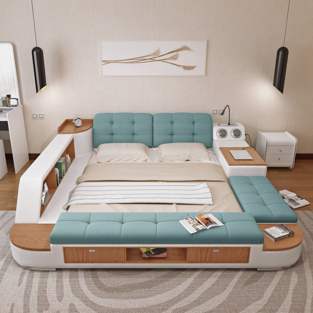 Кровати двух метров. Кровать смарт бэд. Кровать Sherry Sheng lai si 1.8. Многофункциональная кровать татами и мебель. Многофункциональные кровати для спальни.