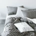 Bộ đồ giường cotton bốn mảnh 1.5m1.8m2.0m ​​giường gạo 笠 đôi khăn trải giường màu rắn quilt cover Bộ đồ giường bốn mảnh