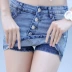 2017 mùa hè và mùa thu mới quần short denim của phụ nữ váy Hàn Quốc phiên bản của eo stretch Slim chống ánh sáng váy hot quần quần bò nữ Quần jean