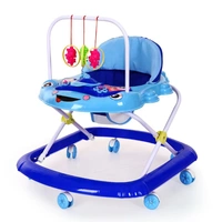 Baby Walker Đa năng Rollover Cô gái Nam Bé 6 7-18 tháng Trẻ đẩy tay trẻ có thể gập lại xe đẩy mây cho bé