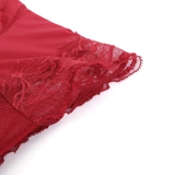 Сексуальная красная раскраска, оберег на день рождения, трусы, с вышивкой, высокая талия