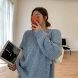 Демисезонный длинный трикотажный свитер, делается под заказ, средней длины, оверсайз, по фигуре