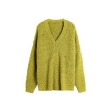 Демисезонный длинный трикотажный свитер, делается под заказ, средней длины, оверсайз, по фигуре