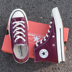 Converse Converse 1970s Samsung tiêu chuẩn rượu vang đỏ cao và thấp đôi nam nữ đôi giày vải giản dị 162051C giày anta nữ Plimsolls