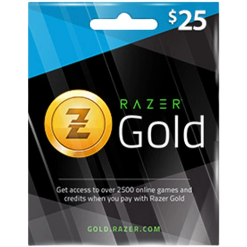 Razer Gold Code 25USD Подарочная карта Razer 25 Um -Knife Rixty Recharge Card Cf Cross Fire