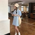 Wu 77 chiên lửa xanh cổ áo polo áo thun váy Hàn Quốc phiên bản lỏng và mỏng tay áo bong bóng mùa hè sinh viên - Sản phẩm HOT Sản phẩm HOT