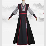 Trang phục của các trang phục cổ xưa của giáo phái COS quần áo Wei Wuyi Yi Ling tổ tiên màu xanh Wang Ji Jiang Cheng thiếu niên cosplay phù hợp đầy đủ - Cosplay