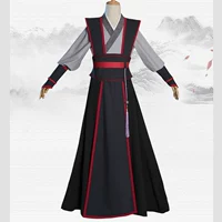 Trang phục của các trang phục cổ xưa của giáo phái COS quần áo Wei Wuyi Yi Ling tổ tiên màu xanh Wang Ji Jiang Cheng thiếu niên cosplay phù hợp đầy đủ - Cosplay cosplay yasuo