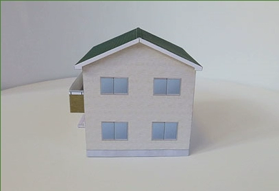 [777 Paper Model] Жилая жилая квартира вилла здания серия 12 здание песчаное стол