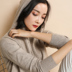 Chống mùa giải phóng mặt bằng lão hóa trùm đầu áo len nữ cashmere áo len hoodie lỏng đáy áo len kích thước lớn áo len thủy triều áo len cao cổ nữ Áo len