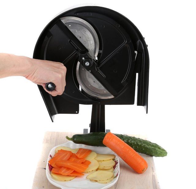냄비 식당 감자 슬라이서 다기능 상업 알루미늄 합금 수동 수제 고구마 흰 무 슬라이 슬라이스 기계 :: 하오마켓