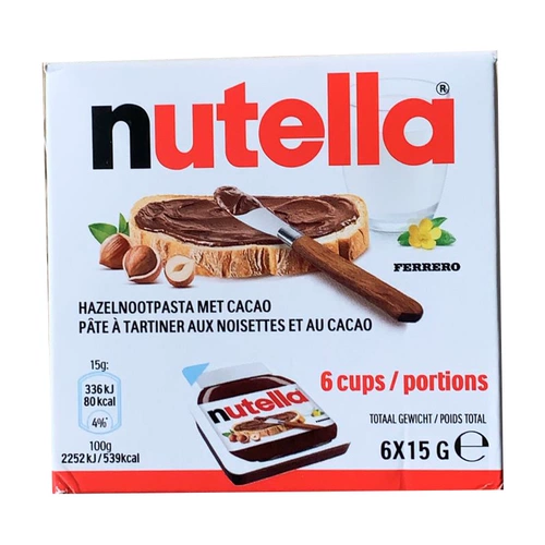 Импортный Ferrero nutella nutella cocoa jazelnut Jam Jam Chocolate Sauce 6 маленькие чашки 90 г