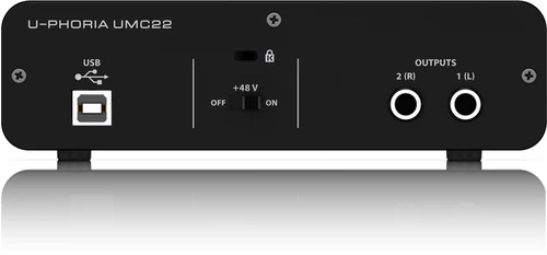 Behringer Belling UMC22 Бинарный второй аудио -интерфейс запись равного введения USB внешняя звуковая карта