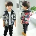 Quần áo trẻ em nam mùa thu 2019 áo khoác mới mùa xuân và mùa thu mỏng ở trẻ lớn Áo khoác ngụy trang Hàn Quốc - Áo khoác