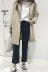 Hàn Quốc phiên bản của mùa xuân của phụ nữ tính khí trong phần dài của lỏng áo gió áo khoác phù hợp với cổ áo một khóa sinh viên chic gió áo khoác