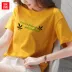 2 cái 39] áo thun cotton rộng size gừng top hè 2019 mới siêu cháy cec quần áo ngắn tay nữ - Áo phông Áo phông