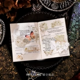 Yueye Hoshiko S Трехмерное горячее покрытие, наклейка с серебряными домашними животными наклейка, цветок карты Dauru Card Account Collage Material Sticker