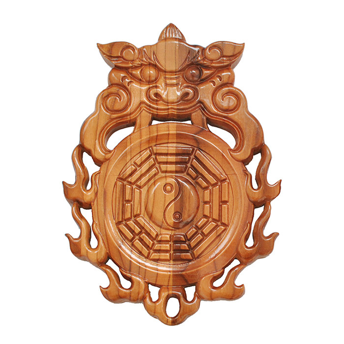 【桃木八卦盘】驱邪化煞风水利器，夜晚开车时要注意！