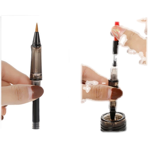 Стиль ручки щетка мягкая кисть Красивая каллиграфия каллиграфия Сердце Священное Писание Маленькая Кай Лин Сюань По -Волк Турбуя способна и чернильная ручка с водой