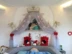 Giường trampoline rèm Châu Âu Công Chúa crepe trang trí giường rèm rượu vang đỏ để gửi bow với cao cấp vương miện khung và móc
