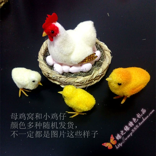 Реалистичная игрушка, декор, петух, микро пейзаж