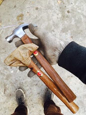 Молоток слесарный 老货木工工具钳工锤鸭嘴锤手锤扁锤铁榔头工具钣金锤木工锤迷你锤