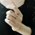 S925 sterling bạc ngón trỏ nhẫn phụ nữ Nhật Bản và Hàn Quốc đơn giản nhẫn nhẫn hiển thị bàn tay mỏng miệng trang sức Hàn Quốc nhẫn nam kim cương Nhẫn