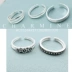Trang sức bạc 925 sterling thời trang Hàn Quốc mở điều chỉnh retro khớp nhẫn nhẫn đuôi nhẫn chân nhẫn nữ
